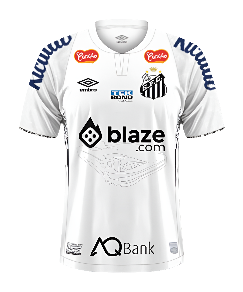 Santos 24/25 I Home Jersey - All Sponsors - Fan Version