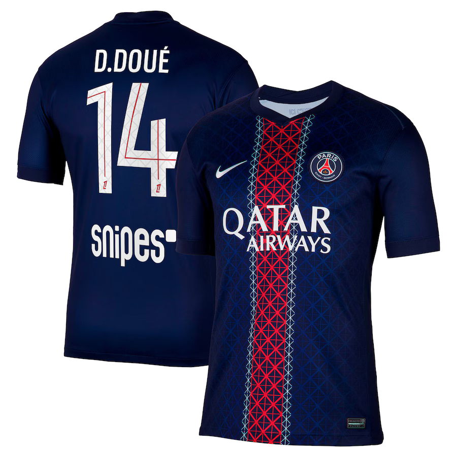 D. Doué - Paris Saint-Germain (PSG) 25/26 I Home Jersey - Fan Version