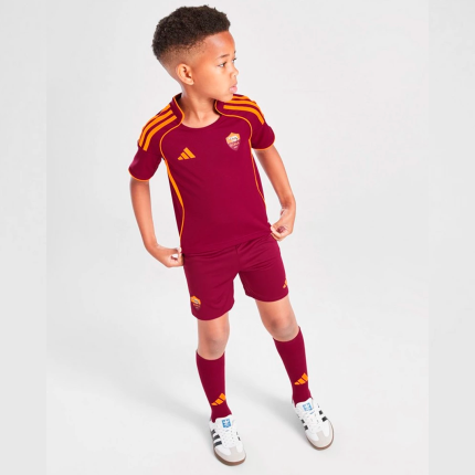 AS Roma 2025/26 Home – Kit Kids