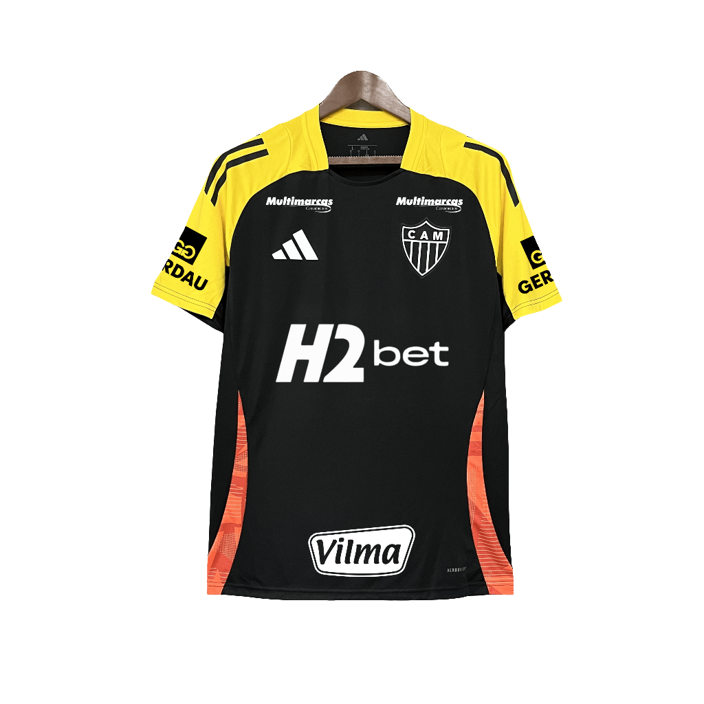 Atletico Mineiro 25/26 Training Jersey - All Sponsors - Black - Fan Version