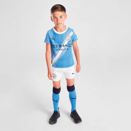 Manchester City 2025/26 Home – Kids Kit