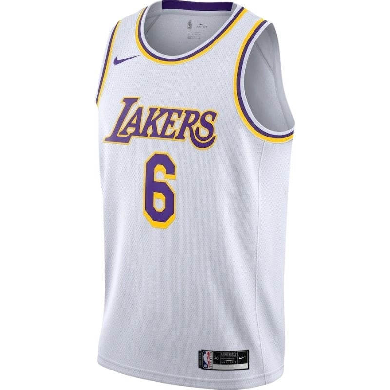 Los Angeles Lakers LeBron James #6 2021/22  Player NBA Jersey White