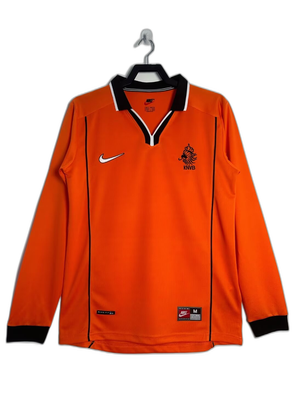 Netherlands 1998 I Home Jersey - Long Sleeve Retro Version