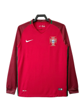 Portugal 2016 I Home Jersey - Long Sleeve Retro Version